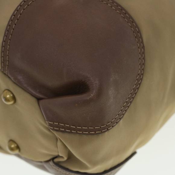 BURBERRY Hand Bag Nylon Khaki Auth 39395 - Picture 15 of 16